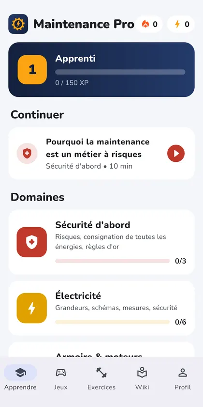 Capture d'écran 1 de Maintenance Pro