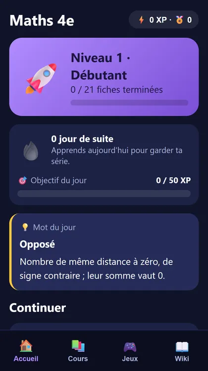 Capture d'écran 1 de Maths 4e