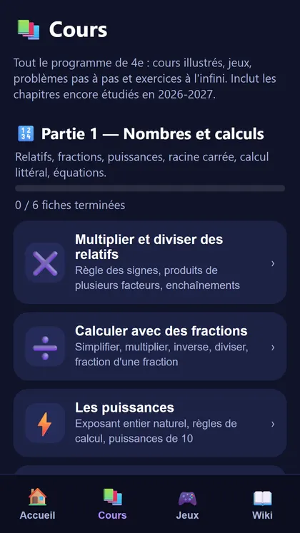 Capture d'écran 2 de Maths 4e