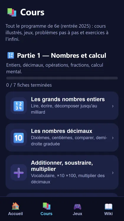 Capture d'écran 2 de Maths 6e